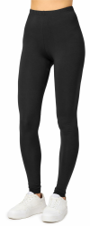 Angebot: Damen Lange Leggings aus Viskose MS10-143 L Schwarz 🌟👖 Angebot bei HelloDeals