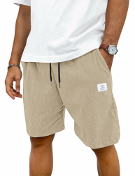 👖 TARAINYA Corduroy Kurze Hosen Herren - Sommer Stretch Freizeitshorts mit Taschen Angebot bei HelloDeals