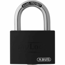 🔒 ABUS Vorhängeschloss T65AL/40 myLOCK - Schwarz 🔒 Angebot bei HelloDeals