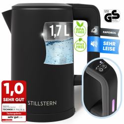 Stillstern Wasserkocher mit Temperatureinstellung [1,7L | 40-55-70-85-100°C] Angebot bei HelloDeals