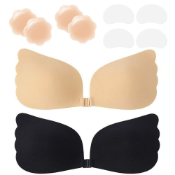 Klebe BH Push up Ohne Träger Unsichtbarer Trägerloser BH 👙 Angebot bei HelloDeals