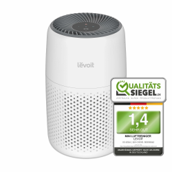 Levoit Luftreiniger Allergiker mit Aromatherapie, HEPA Luftfilter gegen Schimmel, Staub und Tierhaare bis zu 0,3 µm für Schlafzimmer, 7 Watt Energiesparend, 3 Geschwindigkeiten, Weiß Angebot bei HelloDeals