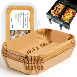 HONYAO 100 Stück Backpapier für Heißluftfritteuse 🍟🔥 Angebot bei HelloDeals