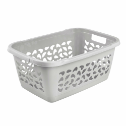 🌸 keeeper Wäschekorb, Luftdurchlässiges Dekor, 52 l, Jost, Nordic Grey 🌿 Angebot bei HelloDeals