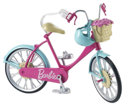🚲 Barbie-Fahrrad mit Blumenkorb für Kinder ab 3 Jahre 🌸 Angebot bei HelloDeals