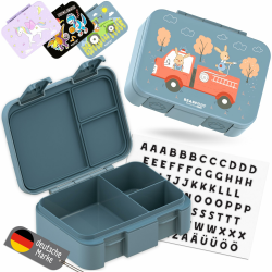 🐻🍱 BEARFOOT Bento Box COMPACT | Brotdose Kinder mit Fächern Mädchen & Jungen (BPA-frei) Angebot bei HelloDeals