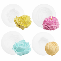 🌷🕯️ 4 Stück Kerzen Blumen Silikonformen Tulpenform Gießformen - DIY Frühlingsdeko Angebot bei HelloDeals