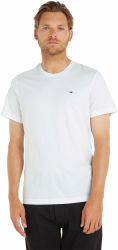 Tommy Jeans Herren T-Shirt Kurzarm Original Slim Fit L Weiß (Classic White) 🌟 Angebot bei HelloDeals