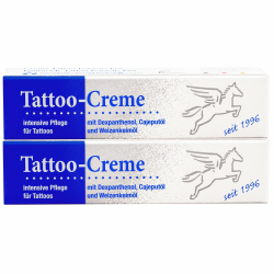 Pegasus Pro Tattoo-Creme 2er-Set 🌟 Tägliche Pflege & Aftercare 🌿 Feuchtigkeitsspendend mit Cajeputöl, je 25ml Angebot bei HelloDeals