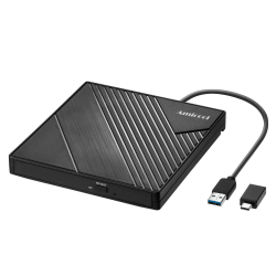 Externes DVD Laufwerk Extern USB 3.0 USB C CD Laufwerk für Laptop Desktop PC MacBook Externer DVD Brenner Angebot bei HelloDeals