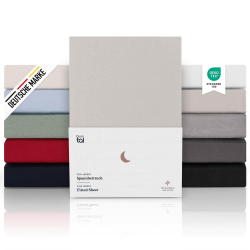 🌙🛏️ Blumtal® Premium Spannbettlaken 270x200 cm - Moonlight Grey - Familienbett 270x200 🌟 Angebot bei HelloDeals