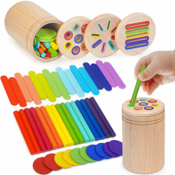 HaoVrisn Montessori Spielzeug ab 1 Jahr, 3-in-1 Montessori Spielzeug ab 1 2 3 Jahre 🎨🧩 Angebot bei HelloDeals