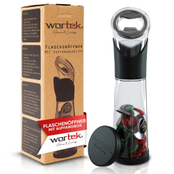 🍺🎁 Wortek Flaschenöffner mit Auffangbehälter - Vatertagsgeschenk für Männer Angebot bei HelloDeals