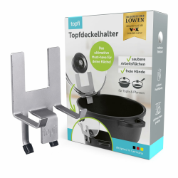 🍳 topfi® Topfdeckelhalter für Töpfe & Pfannen aus 'Die Höhle der Löwen' | Der Küchenhelfer für eine freie & saubere Arbeitsfläche 🌟 Angebot bei HelloDeals