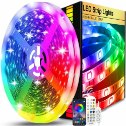 LED Streifen RGB Lichterkette mit Fernbedienung 🌈🎶 Angebot bei HelloDeals