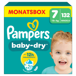👶🌙 Pampers Baby-Dry Größe 7, 132 Windeln, 15kg+ 🛡️ Angebot bei HelloDeals