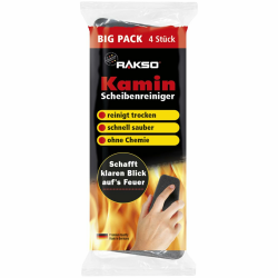 🔥 Angebot: RAKSO Kaminscheibenreiniger - 4 Kaminglasreiniger, 2x2 Stk. 🔥 Angebot bei HelloDeals