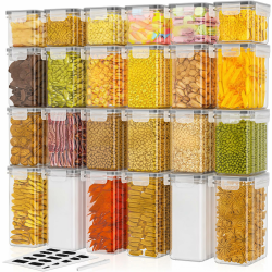🌟 Frischhaltedosen Set - 24 Stück luftdichte Vorratsdosen mit Deckel 🌟 Angebot bei HelloDeals