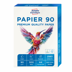 🌟 Super Angebot: AVERY Zweckform 2563 Drucker-/Kopierpapier (500 Blatt, 90 g/m², DIN A4) 1 Pack Angebot bei HelloDeals