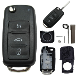 🔑 Auto Fernbedienung Gehäuse Modern Rohling HAA Ersatz Klappschlüssel passend für VW Seat NEU Angebot bei HelloDeals