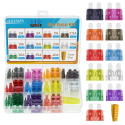 🚗 AUKENIEN 110 Stück Standard Auto Sicherungen Set mit Sicherungszieher 🛠️ Angebot bei HelloDeals