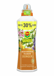 🌿🌞 COMPO Mediterraner Pflanzendünger - Spezial-Flüssigdünger für mediterrane Pflanzen - 1,3 L 🌿🌞 Angebot bei HelloDeals