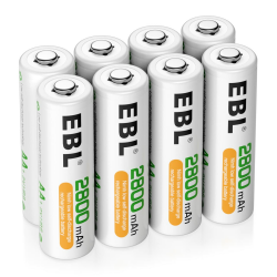 EBL AA Akku 2800mAh 8 Stück - Mignon AA wiederaufladbare Batterien Angebot bei HelloDeals