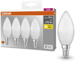 🔥 Mega Deal: Osram LED Kerzenlampen, 4 Stück (1er Pack) - Warmweiß Angebot bei HelloDeals