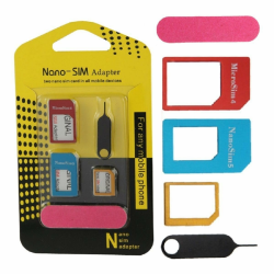 📱🔧 5 in 1 Nano-SIM-Adapter Set + SIM-Karten Entferner 📲👌 Angebot bei HelloDeals