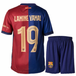 🔥 Barcelona 2024/2025 Yamal #19 Kinder Trikot mit Kurz - Fußball Trikot Set Jugendgrößen Angebot bei HelloDeals