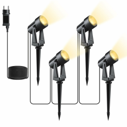 Svater LED Gartenbeleuchtung mit Strom - 4er Set Außenstrahler 🌟 Angebot bei HelloDeals