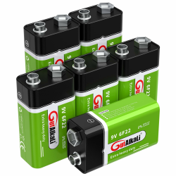 🔋🔥 Angebot: GutAlkaLi Batterien 9V Blockbatterie, 6 Stück Angebot bei HelloDeals