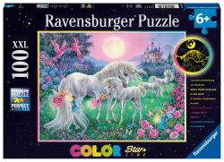 🌟 Ravensburger Kinderpuzzle - Einhörner im Mondschein 🦄 Angebot bei HelloDeals