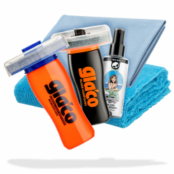 5-teil. Glasversiegelung Bundle - Soft99 Glaco DX 110 ml Versiegelung + Soft99 Glaco Glass Compound Roll On 100ml - Politur für Glas + Glasreiniger 100ml Angebot bei HelloDeals