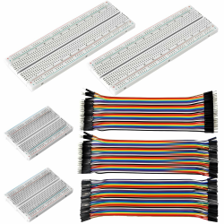 🔌🛠️ HOMURY Breadboard Kit: 2 PCS 830 & 2 PCS 400 Punkte Steckplatinen + 120-polige Kabel 🛠️🔌 Angebot bei HelloDeals