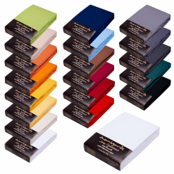 🛏️ Premium Spannbettlaken 180x200cm - 200x220cm 🌟 OEKO-TEX zertifiziert Angebot bei HelloDeals