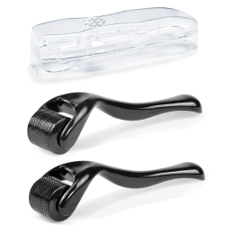 🌟 2 Stück Derma-Roller 0,5mm & 1,0 mm Bartroller Microneedling Roller 🌟 Angebot bei HelloDeals