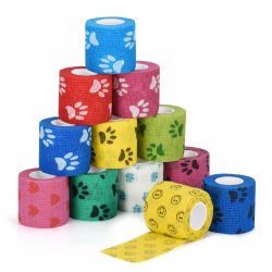 🐾 12 Stück Selbstklebende Bandage für Hund Vet Wrap 🐶 Angebot bei HelloDeals