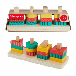 🌟 Fisher-Price Sortierspielzeug für Kleinkinder aus nachhaltigem Holz 🧩 Angebot bei HelloDeals
