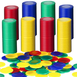 🃏🎲 400 Stücke Plastik Poker Chips, Spielchips, Bingo Chips - Sonderangebot! 🎉 Angebot bei HelloDeals