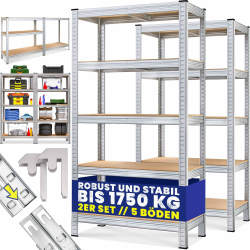 🔨🔩 Monzana® 2X Schwerlastregal 180x90x40cm 🏋️‍♂️🔧 Angebot bei HelloDeals