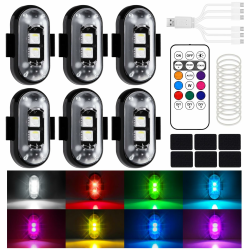 YESLUSY 6 Stück Kabellose LED Lichter Autos mit Fernbedienung 🚗🌈 Angebot bei HelloDeals