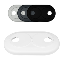 🔥 3 STÜCK Doppel Heizungsrohr Rosette - Rohrabdeckung für Heizkörper 🛠️ Angebot bei HelloDeals