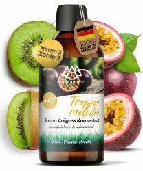 NORDHOLZ® Saunaaufguss [54 Sorten 15ml, 100ml, 250ml] - Sauna Aufgussmittel für intensive & erholsame - Sauna Zubehör (#47 Tropenmelodie, 100ml) Angebot bei HelloDeals