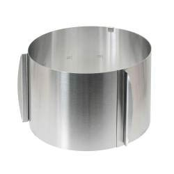 🎂 Wenco Verstellbarer Tortenring mit Skala, 15cm Höhe 🍰 Angebot bei HelloDeals