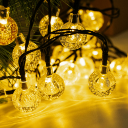 🌞 Hensunquv Solar Lichterkette Aussen - 8M 50 LED 8 Modi Solarlichterkette 🌟 Angebot bei HelloDeals