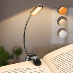 📚 Gritin Leselampe Buch Klemme mit 11 LEDs, LED Buchlampe USB C Wiederaufladbar 🌟 Angebot bei HelloDeals