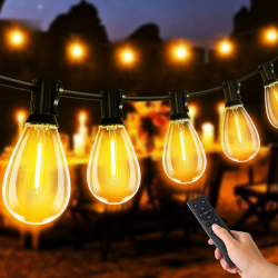 🌟 MAGGIFT LED Lichterkette Außen Dimmbar mit Fernbedienung, 30M/100FT Outdoor Lichterketten Strom 🌟 Angebot bei HelloDeals