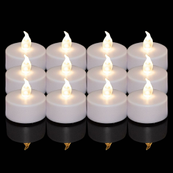 🕯️🎉 24 Stück LED Teelichter Kerzen - Batteriebetrieben und flammenlos Angebot bei HelloDeals