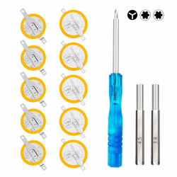 🔋🎮 IWANGDO 5 Stück CR2025 & 5 Stück CR1616 Batterien mit Schraubendreher 3,8 mm 4,5 mm Angebot bei HelloDeals